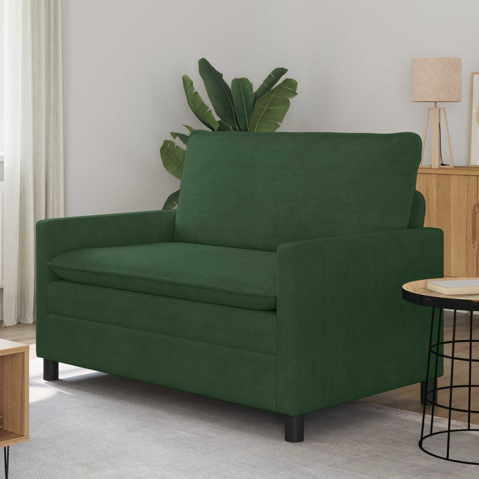 vidaXL Sofa Dschungelgrün 126 x 81 x 87,5 cm Stoff
