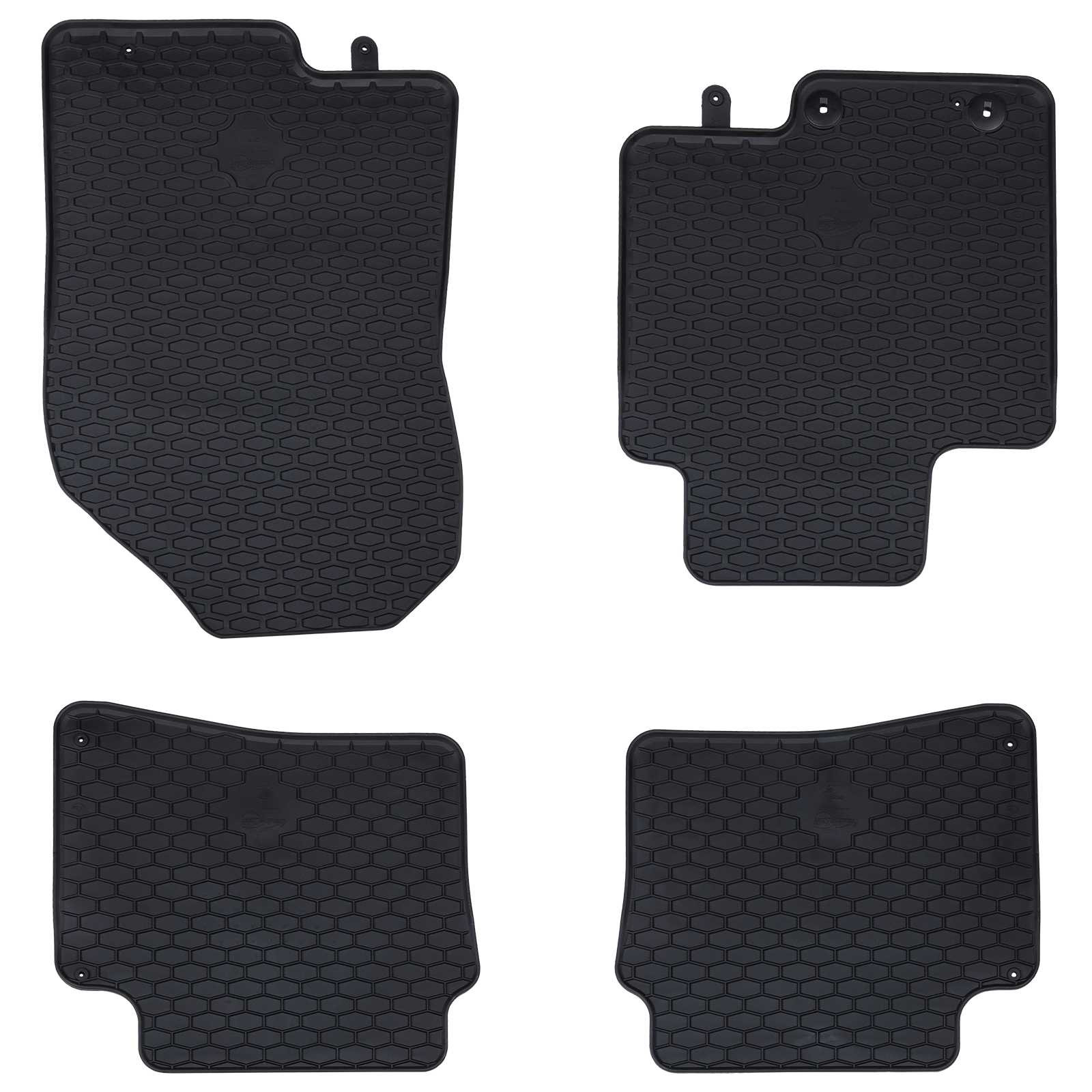 vidaXL Autofußmatte 4 pcs Schwarz geeignet für Hyundai i20 2020- Gummi