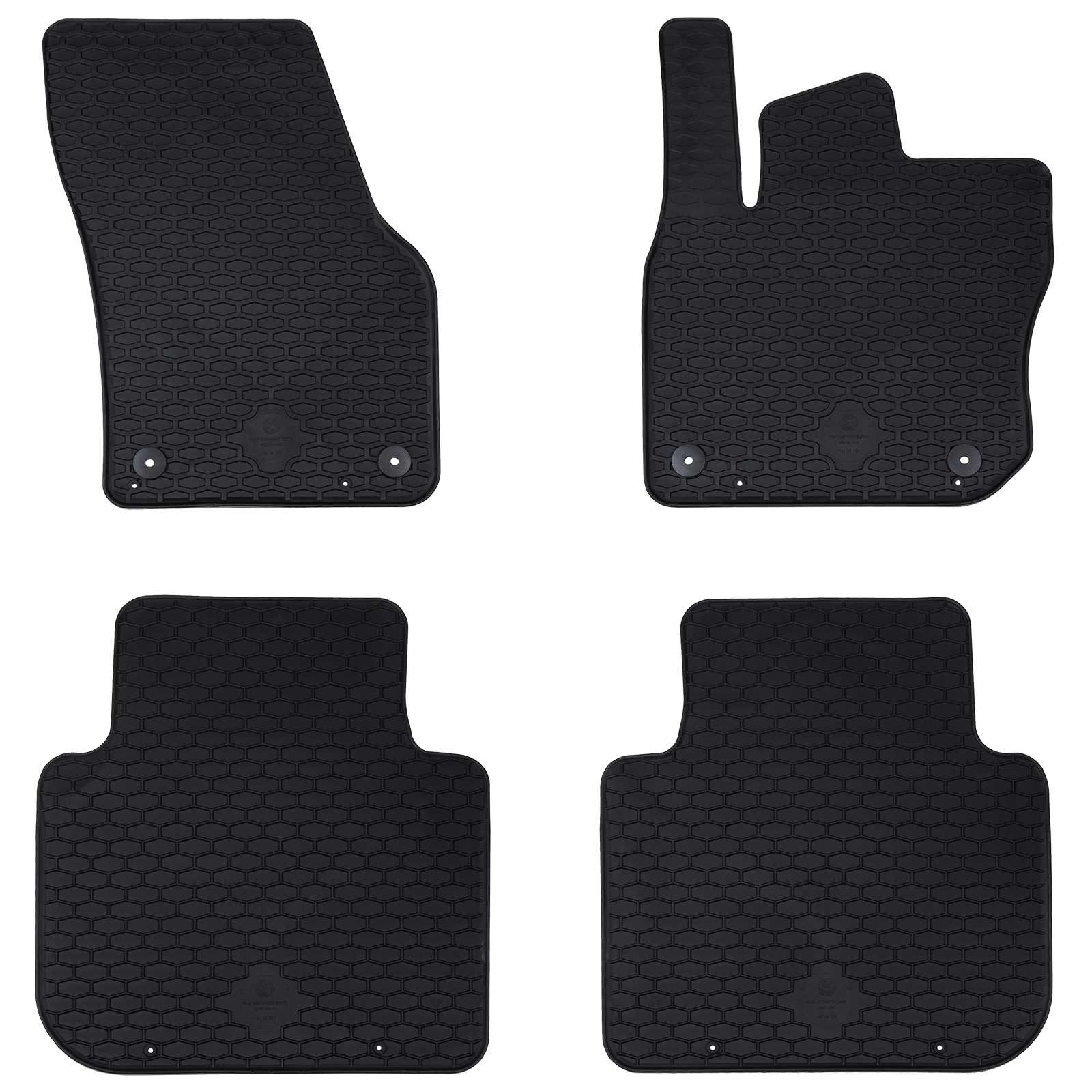 vidaXL Autofußmatte 4 pcs Schwarz Geeignet für Škoda KODIAQ TDI 2024-