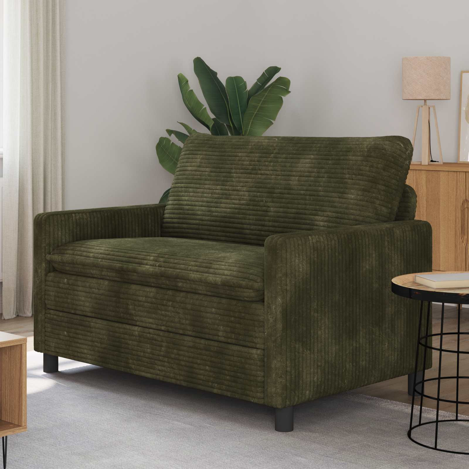 vidaXL Sofa Grün 126 x 81 x 87,5 cm Polyester