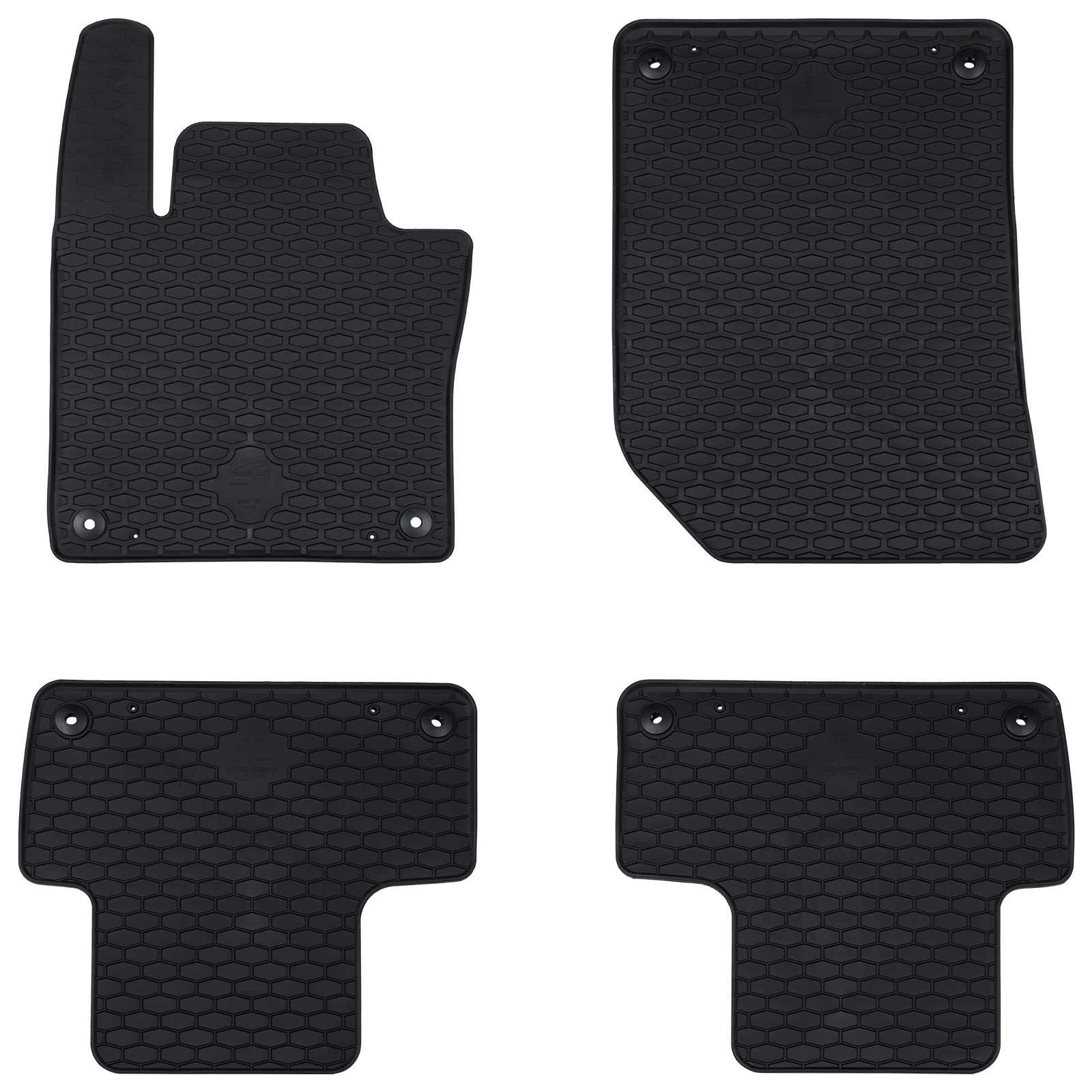 vidaXL Autofußmatte 4 pcs Schwarz Geeignet für Volvo XC60 2018- Gummi