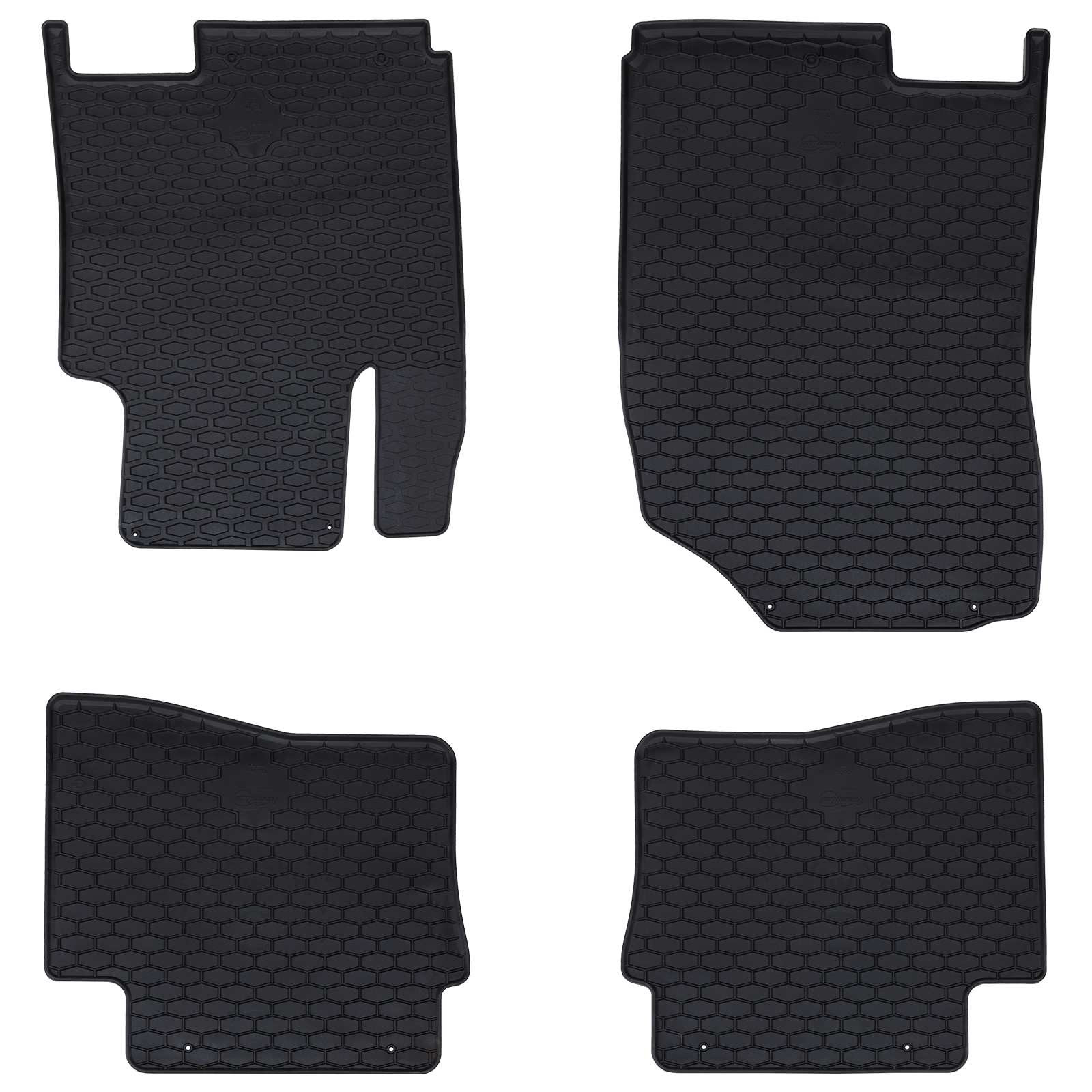 vidaXL Autofußmatte 4 pcs Schwarz geeignet für HYUNDAI i20 2014-2019