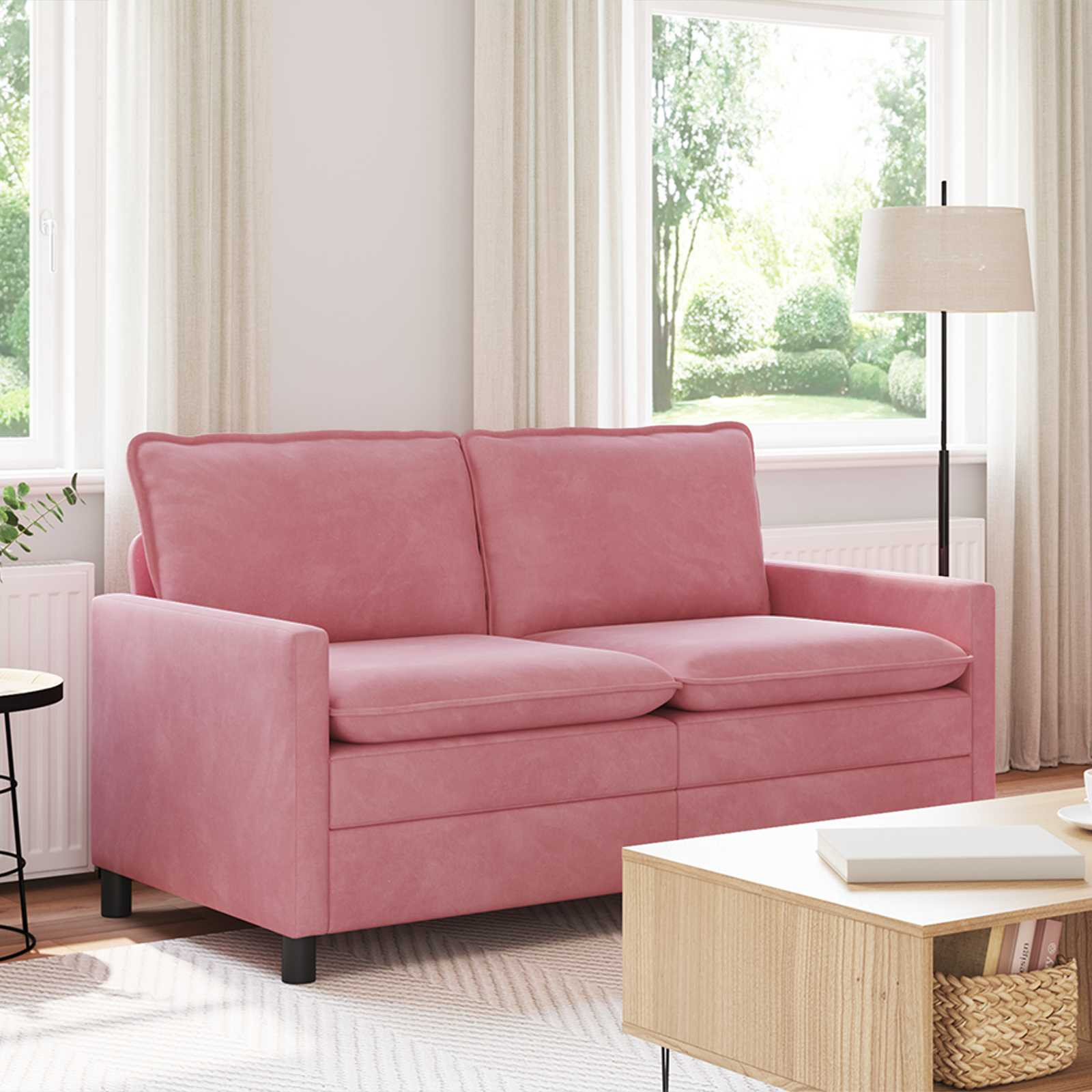vidaXL Sofa Rosa 156 x 81 x 87,5 cm Samt