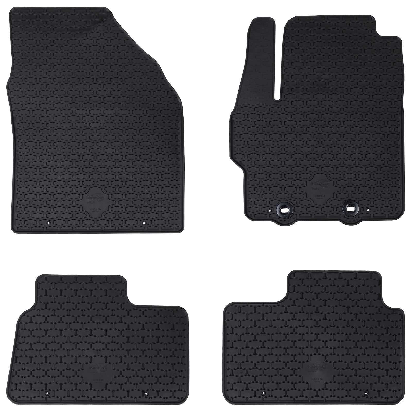 vidaXL Autofußmatte 4 pcs Schwarz Geeignet für Toyota AYGO X 2022-