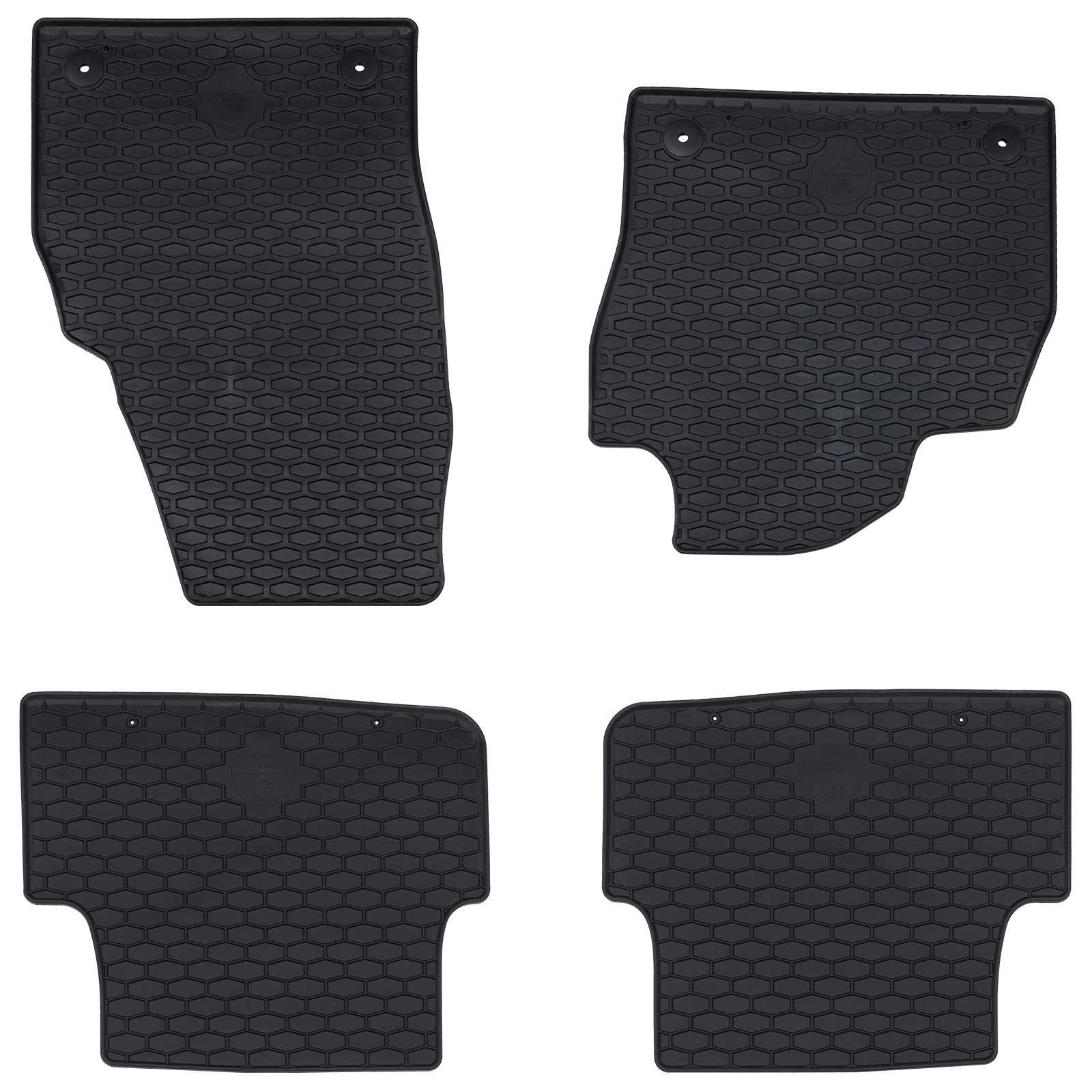 vidaXL Autofußmatte 4 pcs Schwarz Geeignet für Škoda FABIA 2021- Gummi