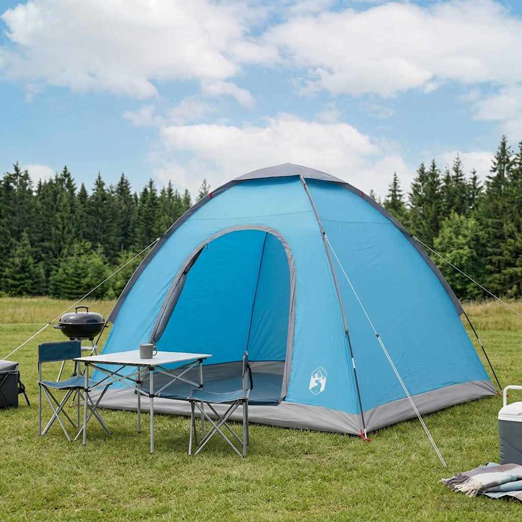 vidaXL Campingzelt mit Dach mit Luftentlüftung Blau 190 x 140 x 105 cm