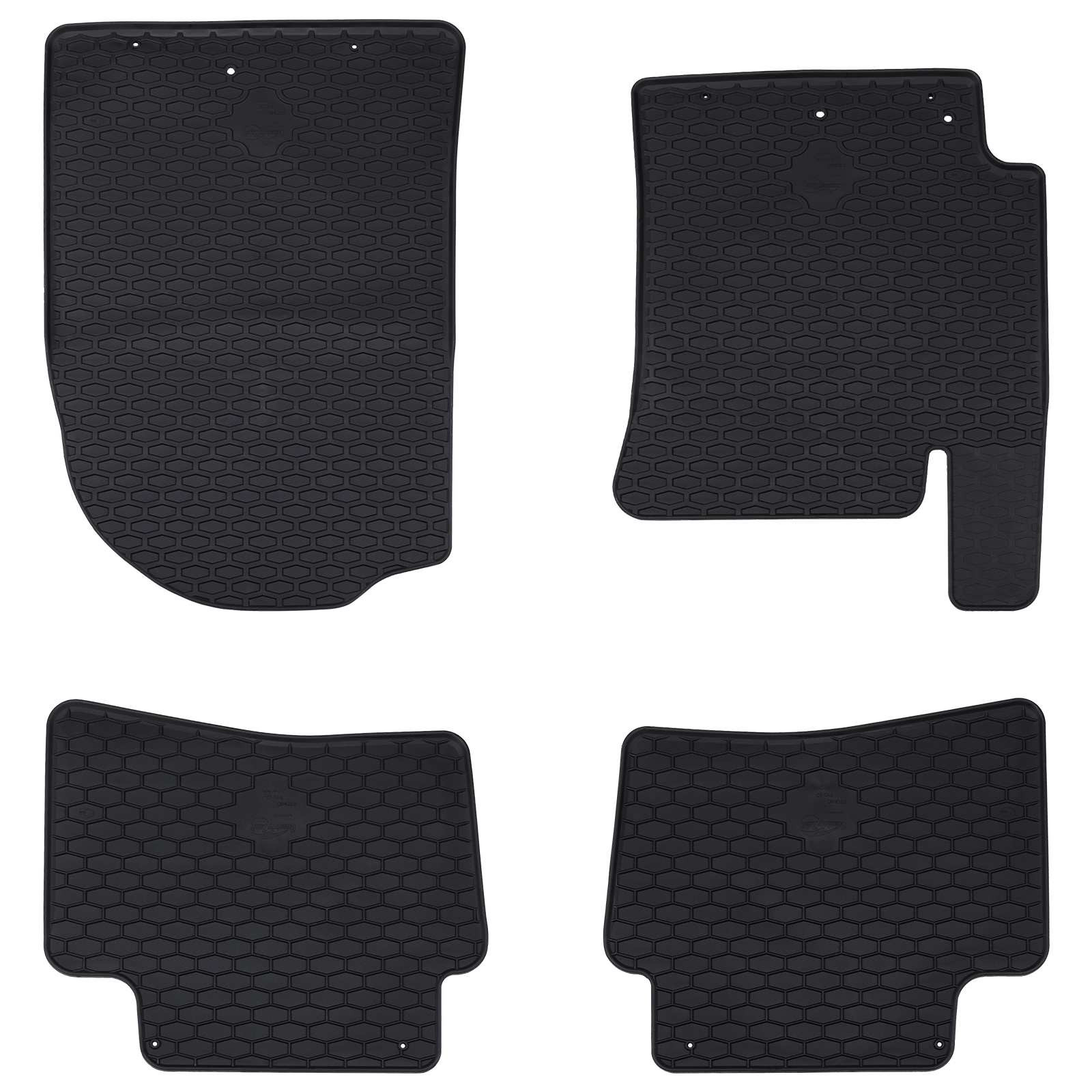 vidaXL Autofußmatte 4 pcs Schwarz Geeignet für Kia RIO, STONIC 2017-