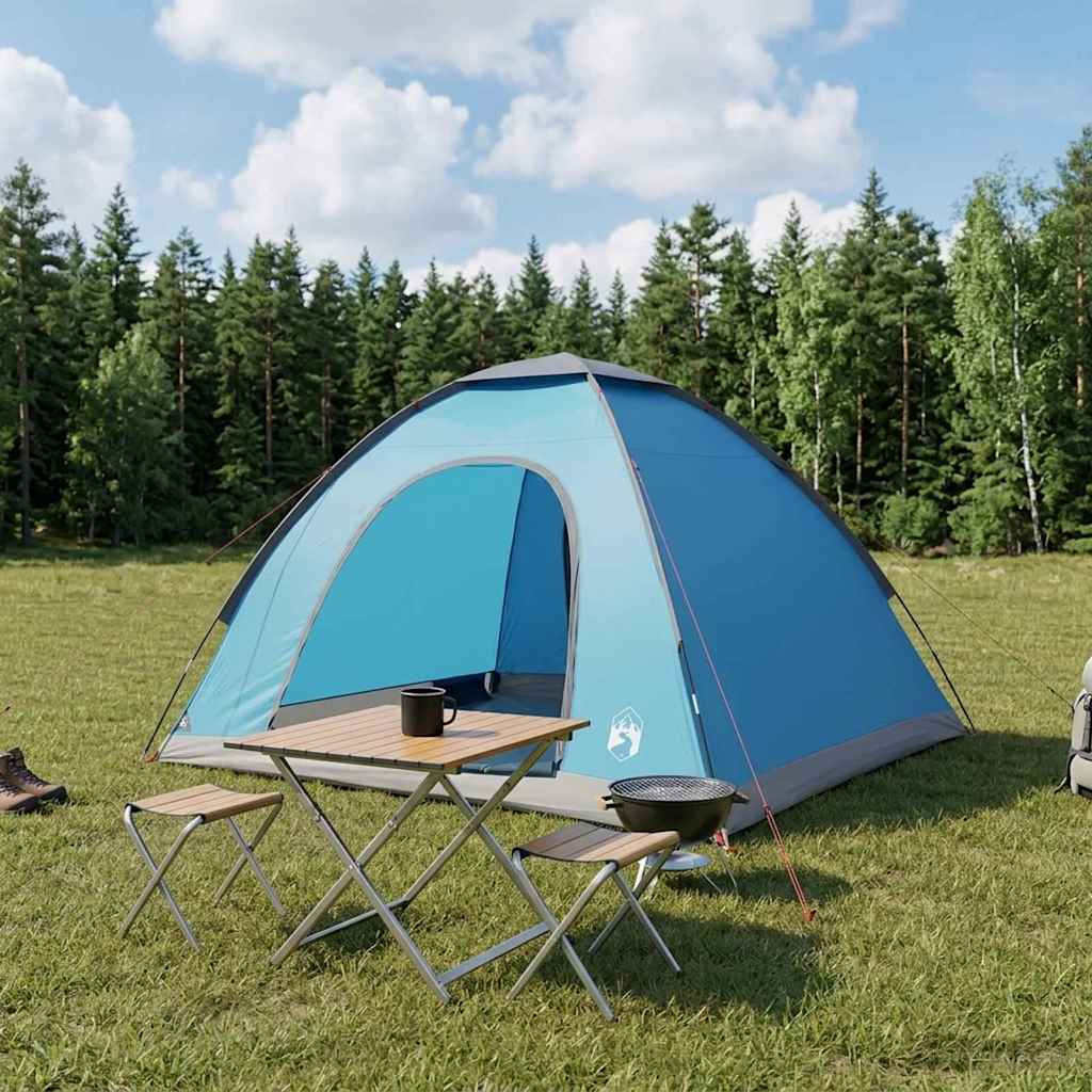 vidaXL Campingzelt mit Dach mit Luftentlüftung Blau 275 x 215 x 125 cm