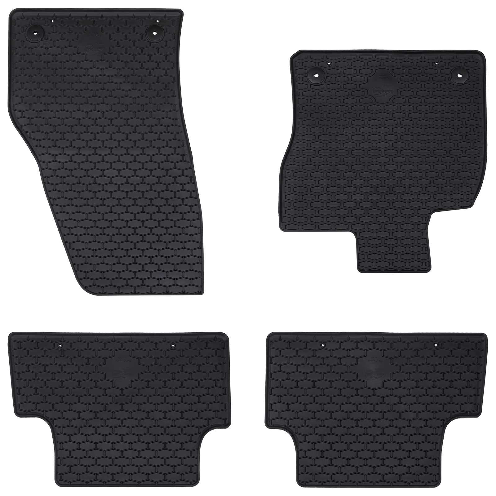 vidaXL Autofußmatte 4 pcs Schwarz geeignet für T-ROC Cabrio 2019-