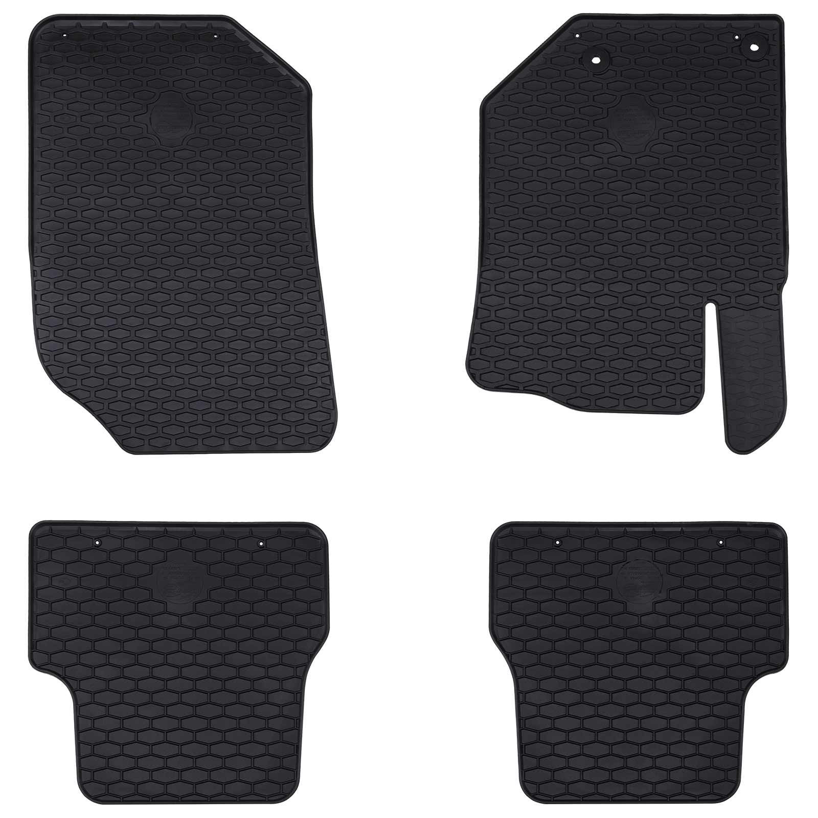 vidaXL Autofußmatte 4 pcs Schwarz Geeignet für DS3 2019- Gummi