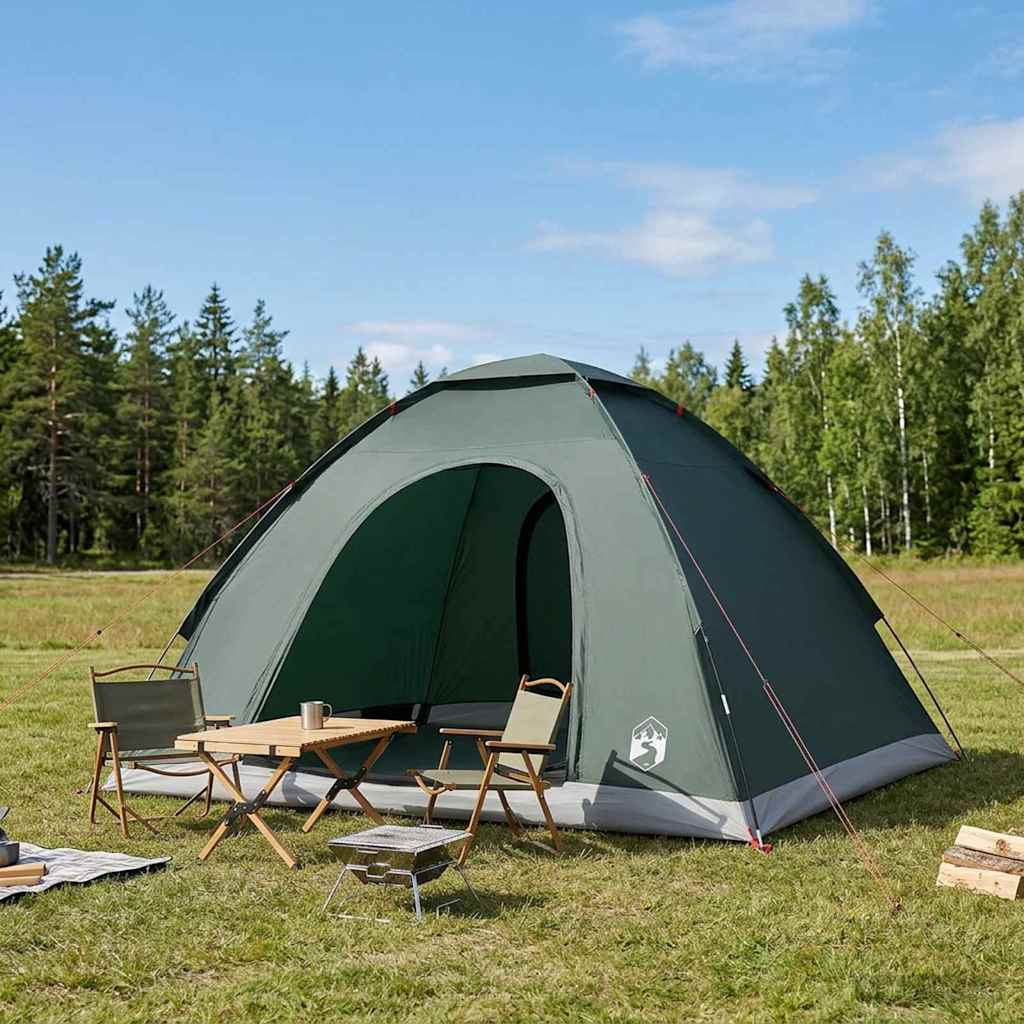 vidaXL Campingzelt mit Dach Olivegrün 275 x 215 x 125 cm