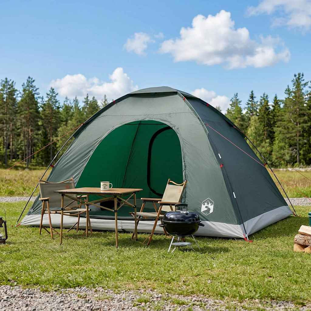 vidaXL Campingzelt mit Dach Olivegrün 335 x 275 x 180 cm
