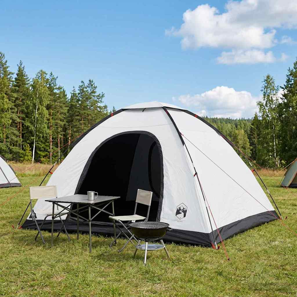 vidaXL Campingzelt mit Dach Weiß Blackout 335 x 275 x 180 cm