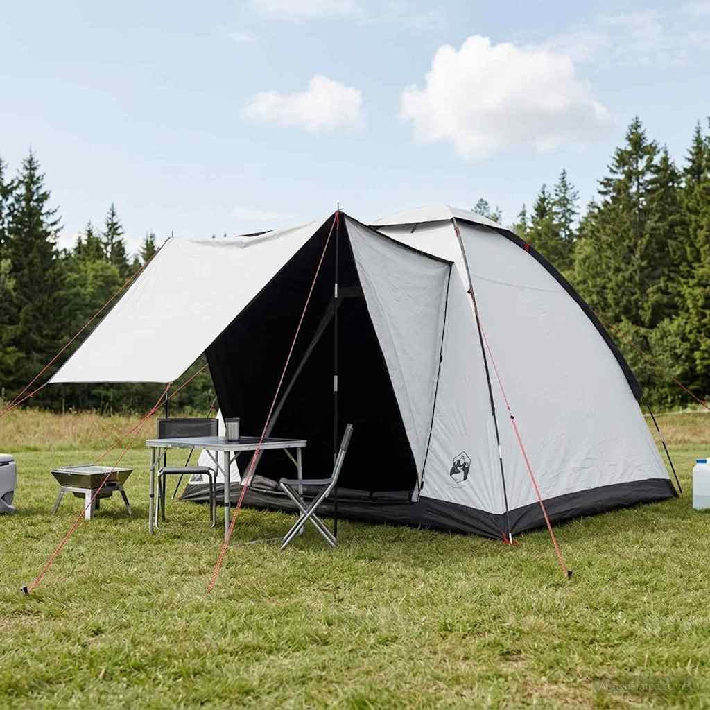 vidaXL Campingzelt mit Dach Weiß Blackout 190 x 140 x 105 cm