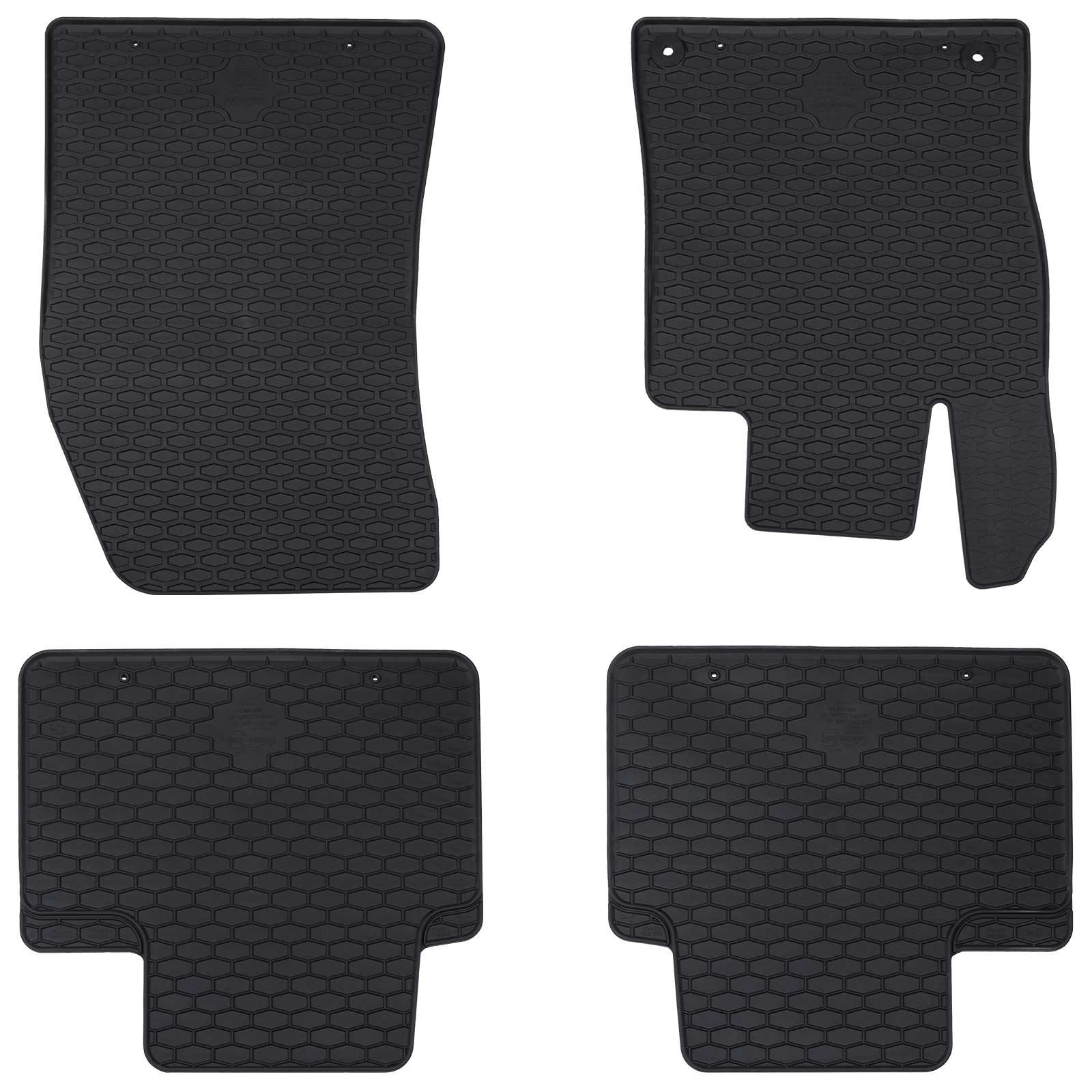vidaXL Autofußmatte 4 pcs Schwarz Geeignet für 308 SW 2021- Gummi