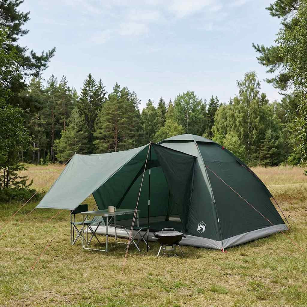vidaXL Campingzelt Olivegrün 275 x 215 x 125 cm Polyester und Stahl