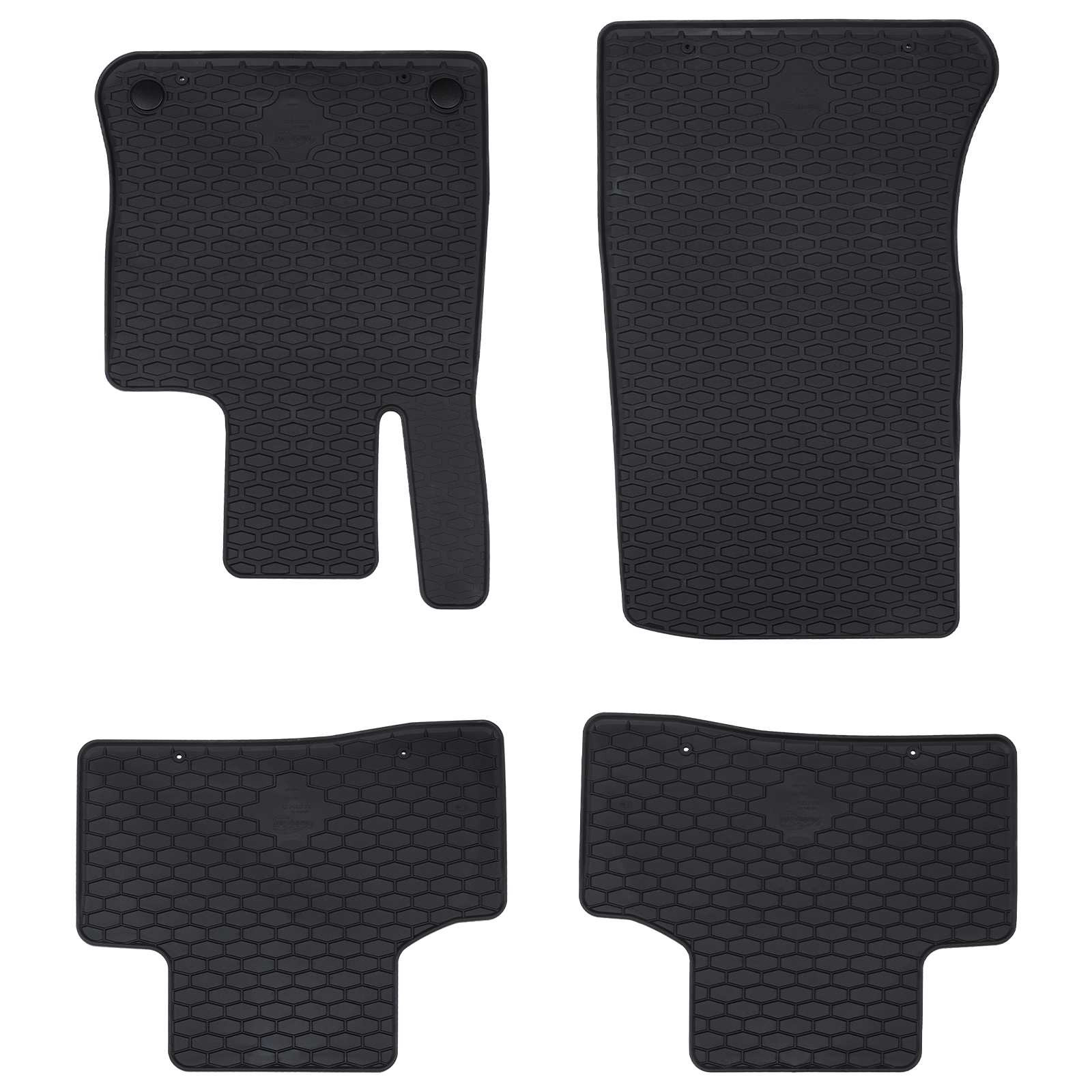 vidaXL Autofußmatte 4 pcs Schwarz geeignet für GLC 2023- Gummi
