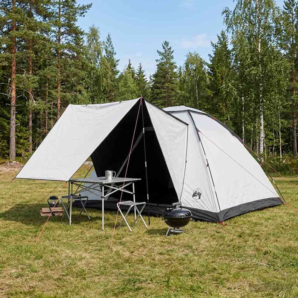 vidaXL Campingzelt mit Dach Weiß Blackout 335 x 275 x 180 cm