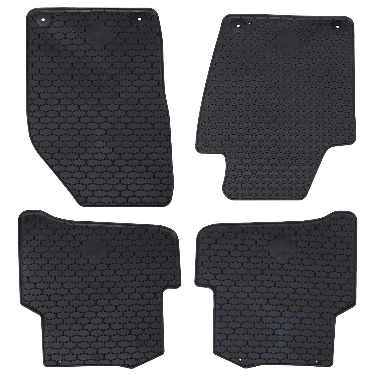 vidaXL Autofußmatte 4 pcs Schwarz Geeignet für FABIA III 2014-2022