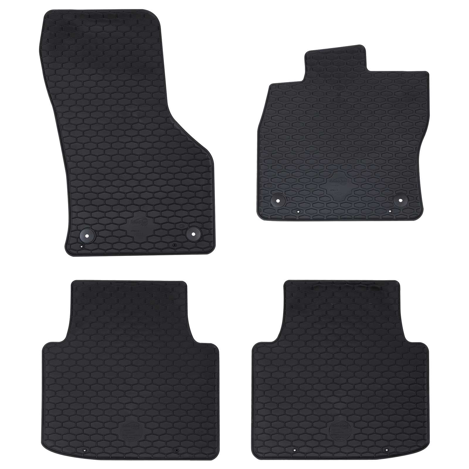 vidaXL Autofußmatte 4 pcs Schwarz geeignet für VW Arteon 2017- 4D Aft