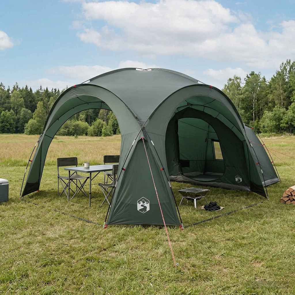 vidaXL Seitenzelt Olivegrün 410 x 410 x 250 cm Polyester und Stahl