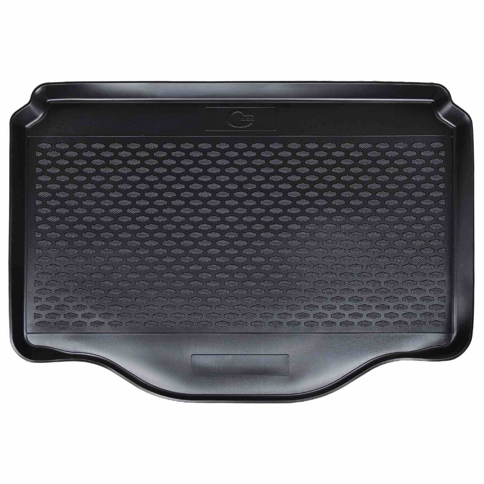 vidaXL Kofferraummatte Schwarz Gummi