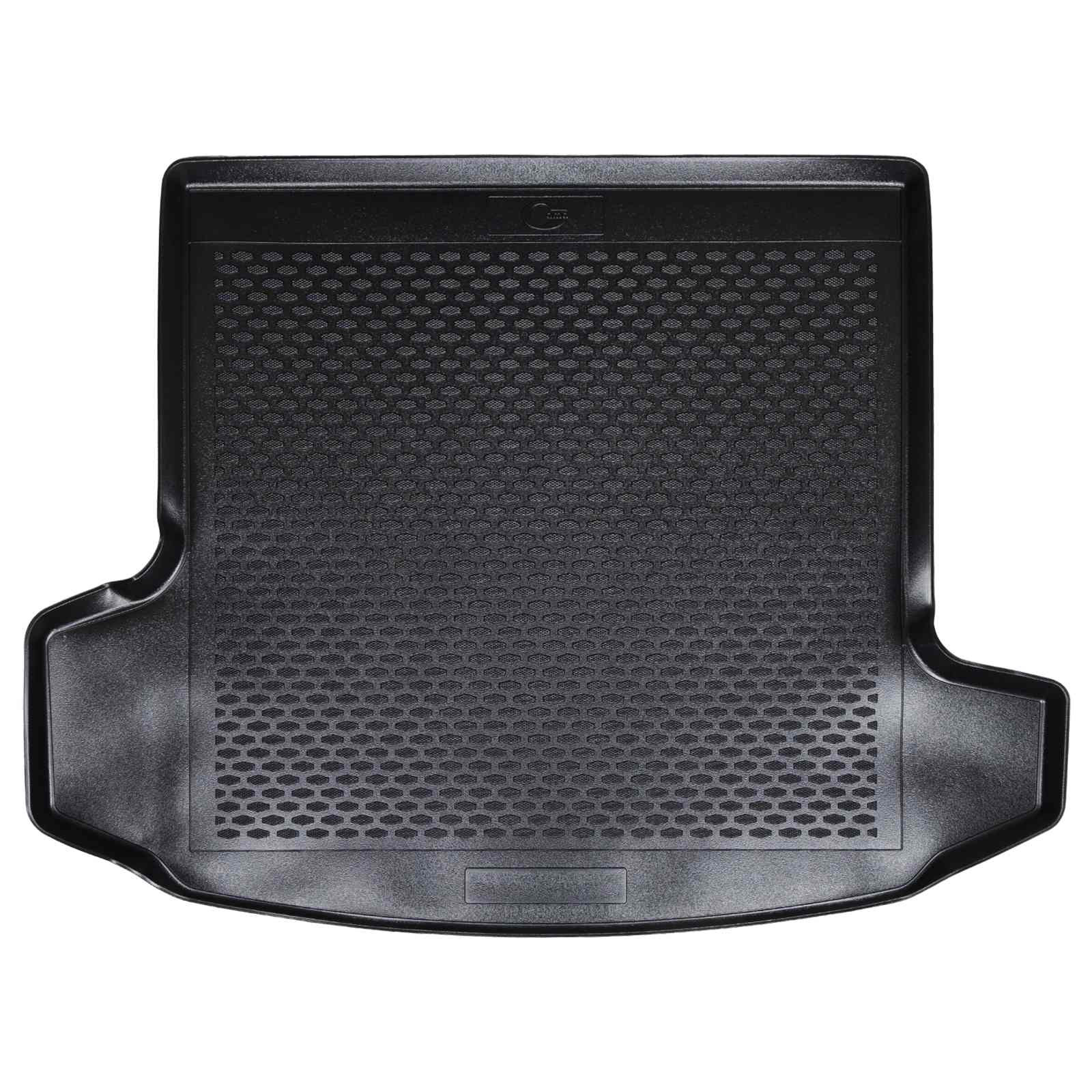 vidaXL Kofferraummatte Schwarz Gummi