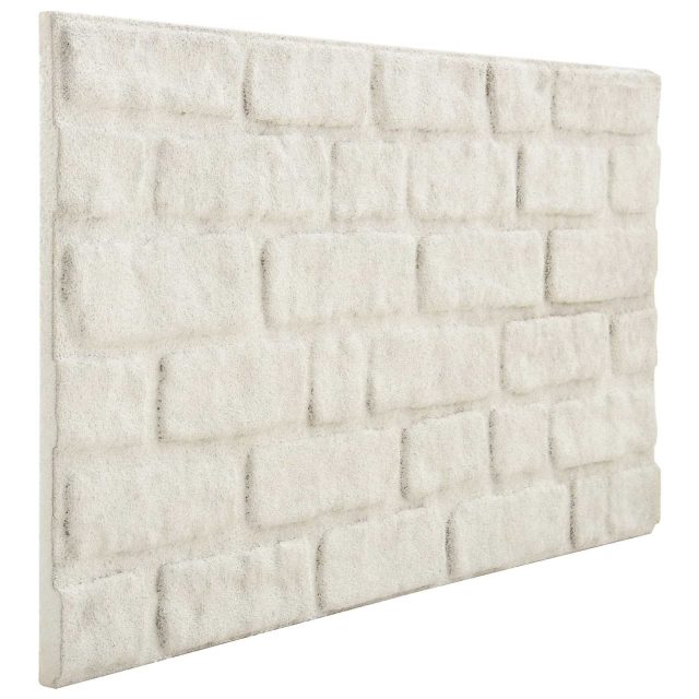 vidaXL Wandpaneele 10 pcs Weiß 100 x 50 cm EPS-Schaum