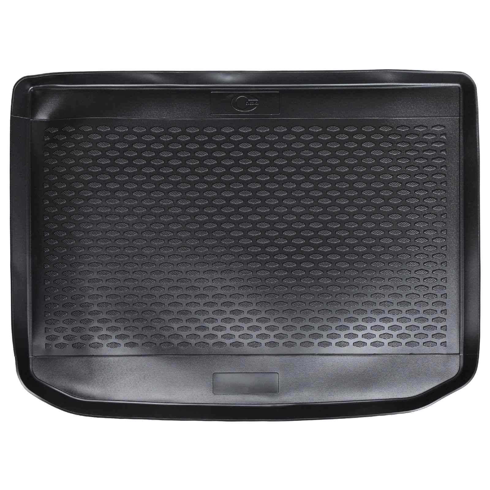 vidaXL Kofferraummatte Schwarz Gummi
