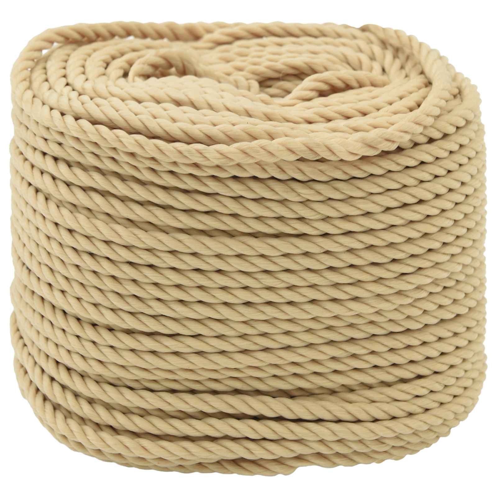 vidaXL Bootsseil 4 mm 25 m Natur