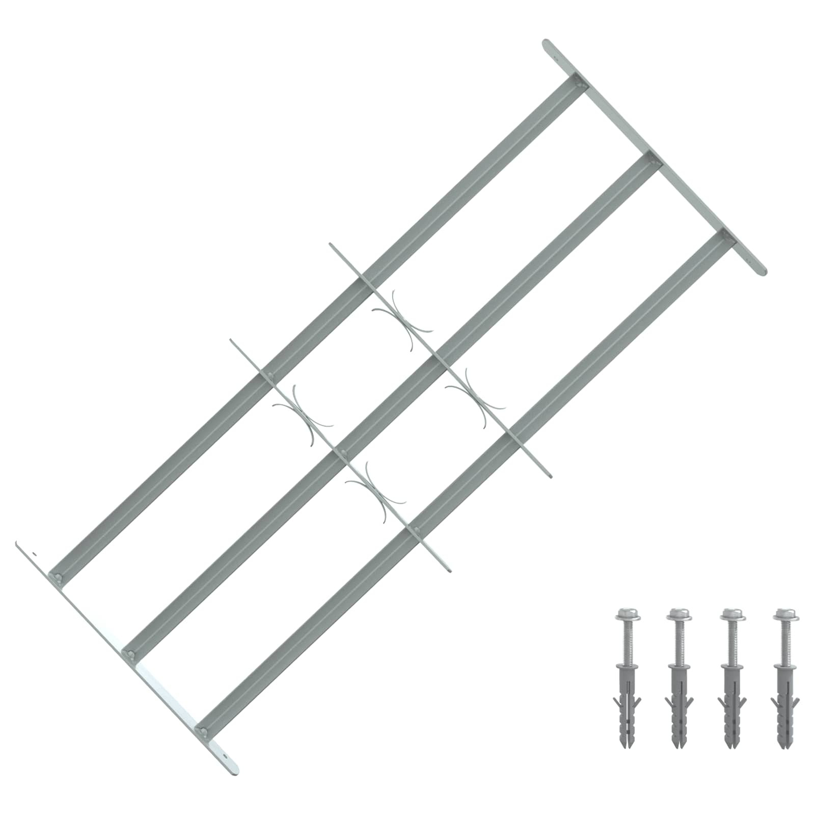 vidaXL Sicherheitsgitter für Fenster mit 3 Querstangen 3 pcs