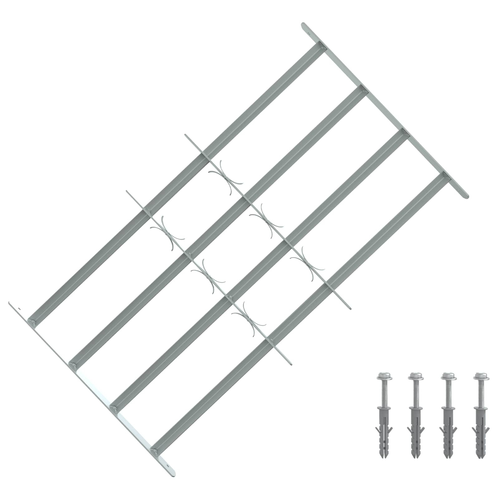 vidaXL Sicherheitsgitter für Fenster mit 4 Querstangen 3 pcs