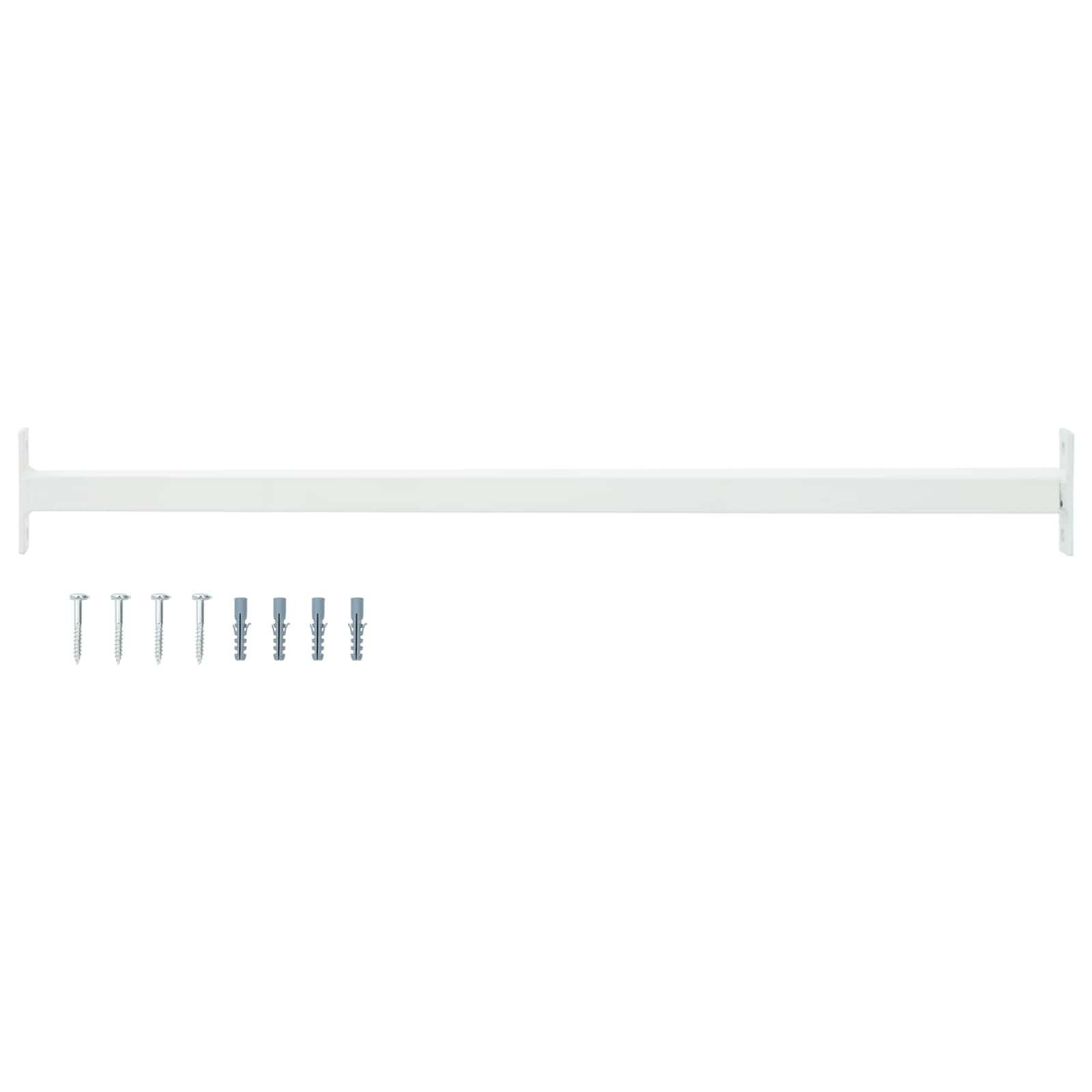 vidaXL Verstellbarer Fenster-Sicherheitsbalken Weiß 710 - 1200 mm
