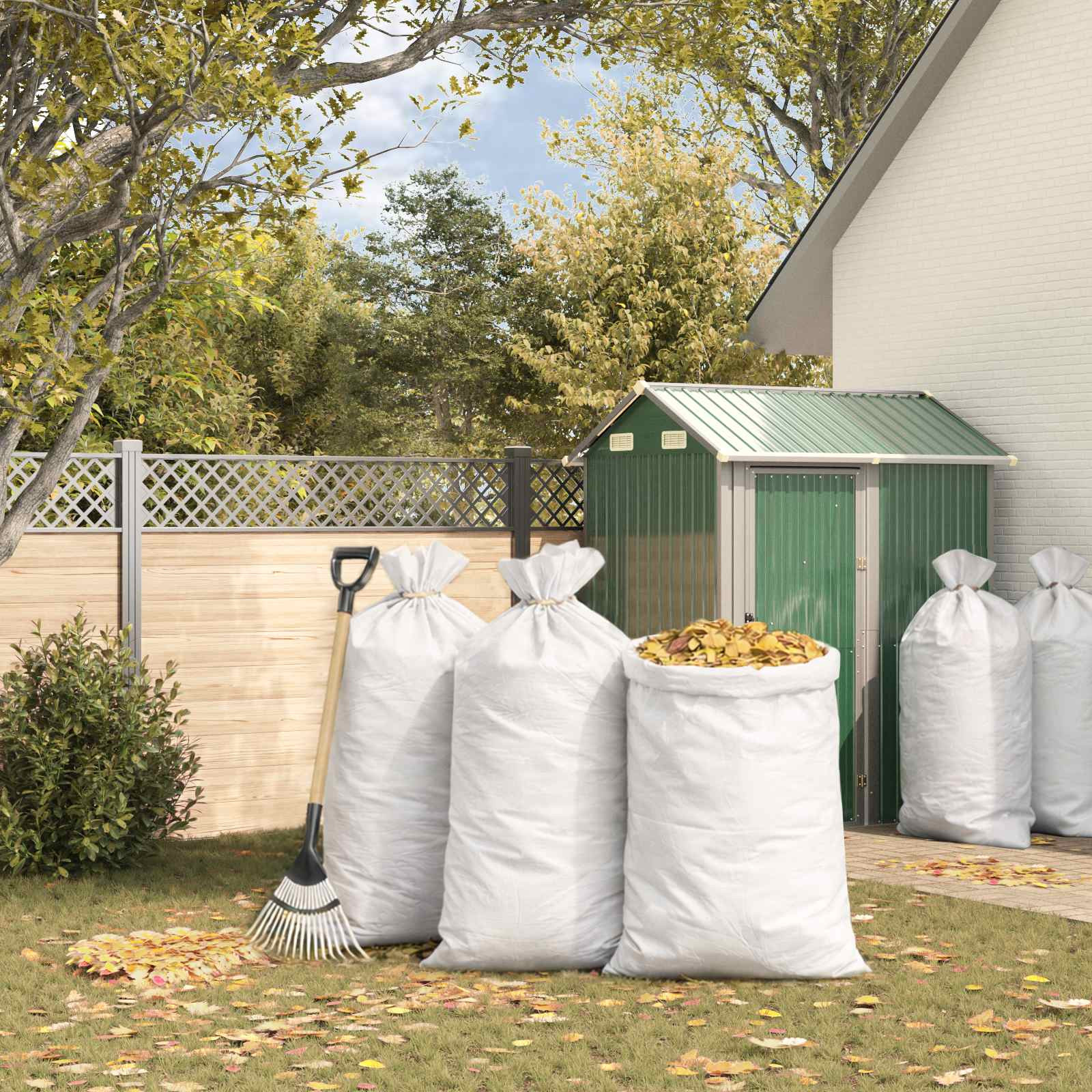 vidaXL Gewebte Säcke 10 pcs Weiß 80 x 125 cm PP