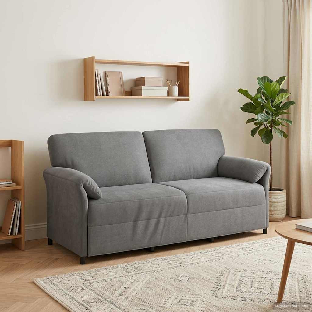 vidaXL 3-Sitzer-Sofa Dunkelgrau 198 x 83 x 95 cm Samt