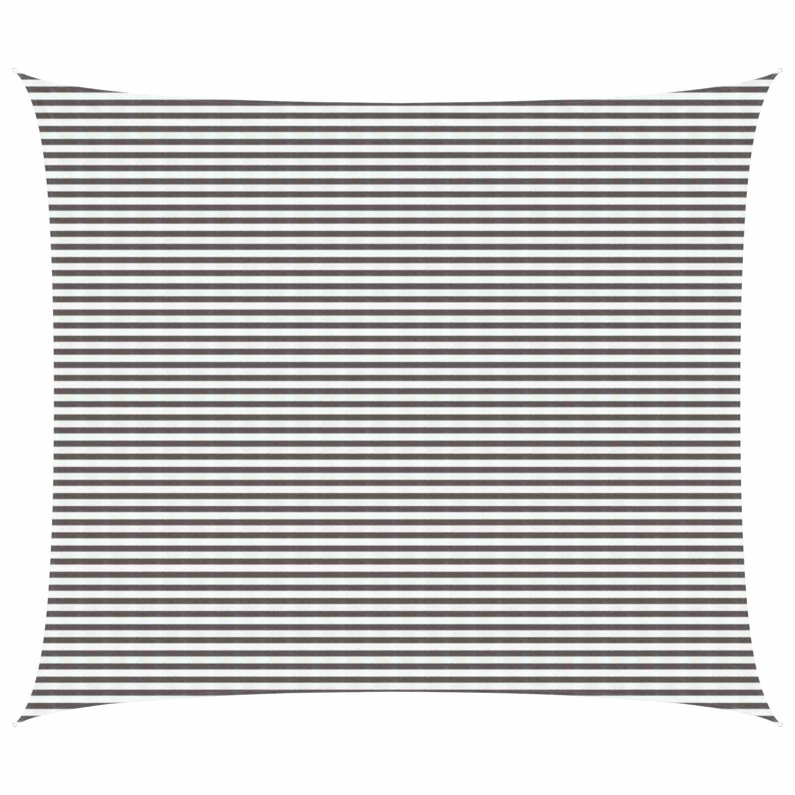 vidaXL Sonnensegel Hellgrau und Weiß 6 x 7 m HDPE