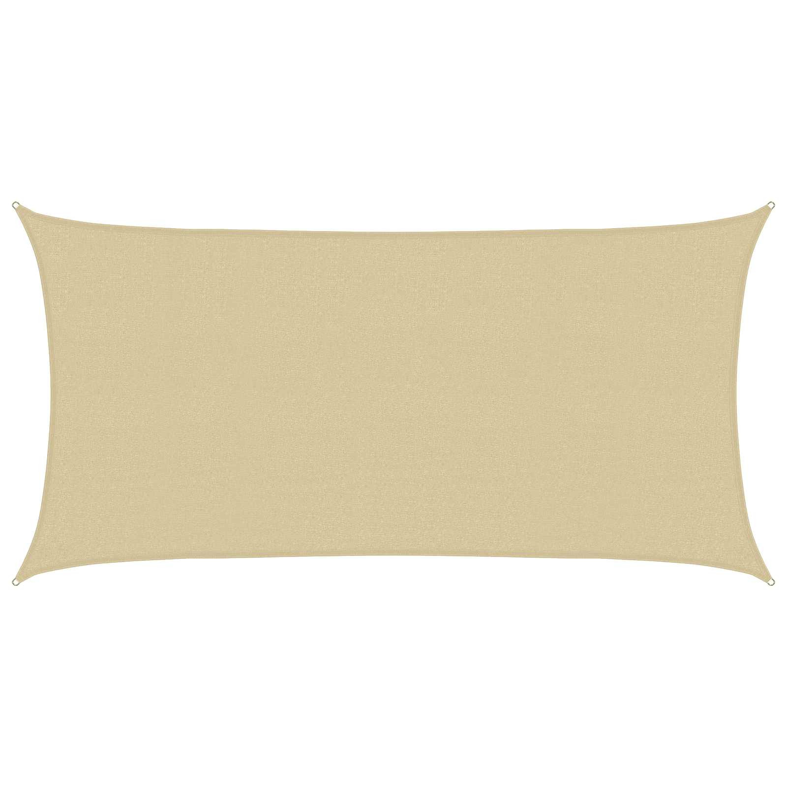 vidaXL Sonnensegel Beige 2 x 6 m HDPE