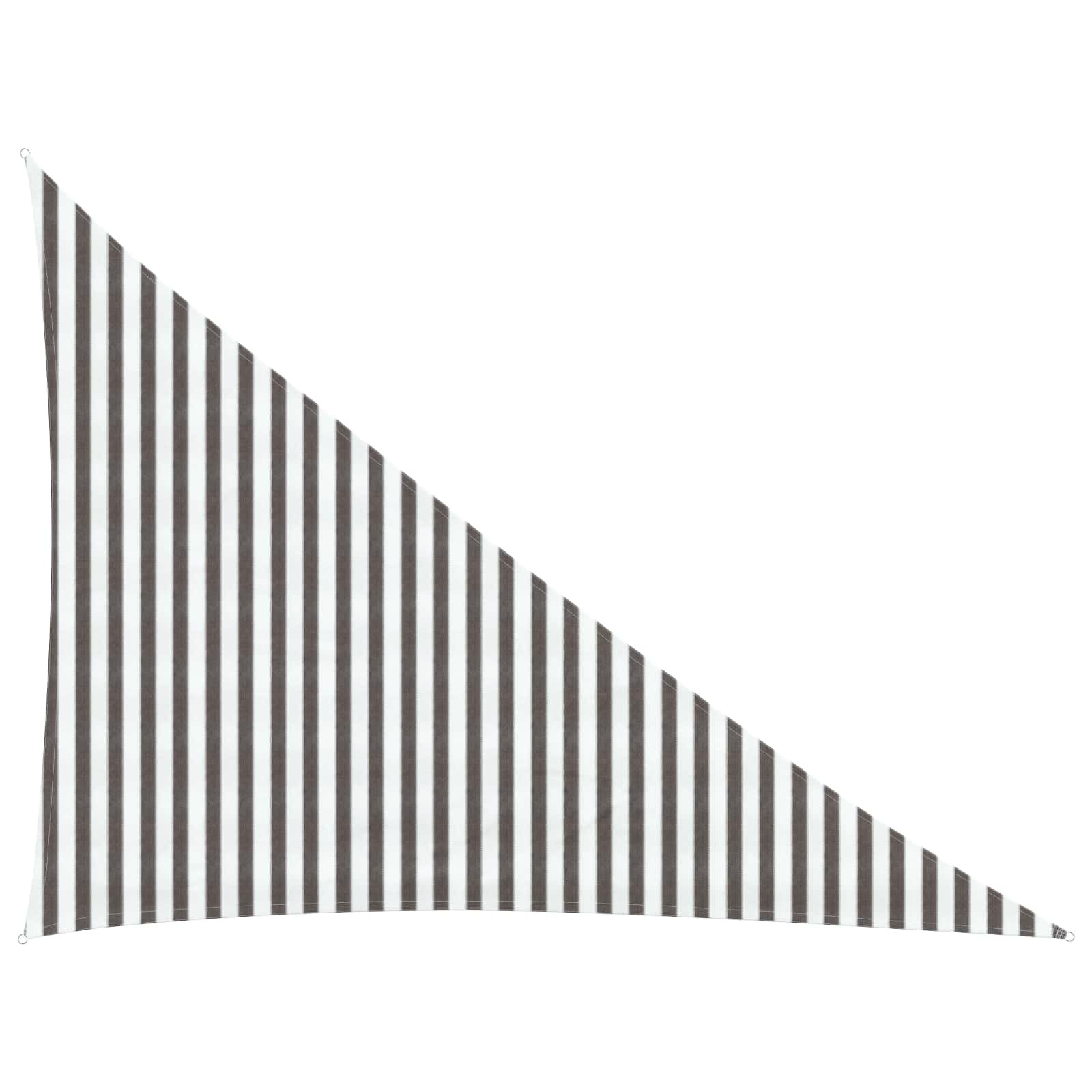 vidaXL Sonnensegel Hellgrau und Weiß 3 x 4 x 5 m HDPE