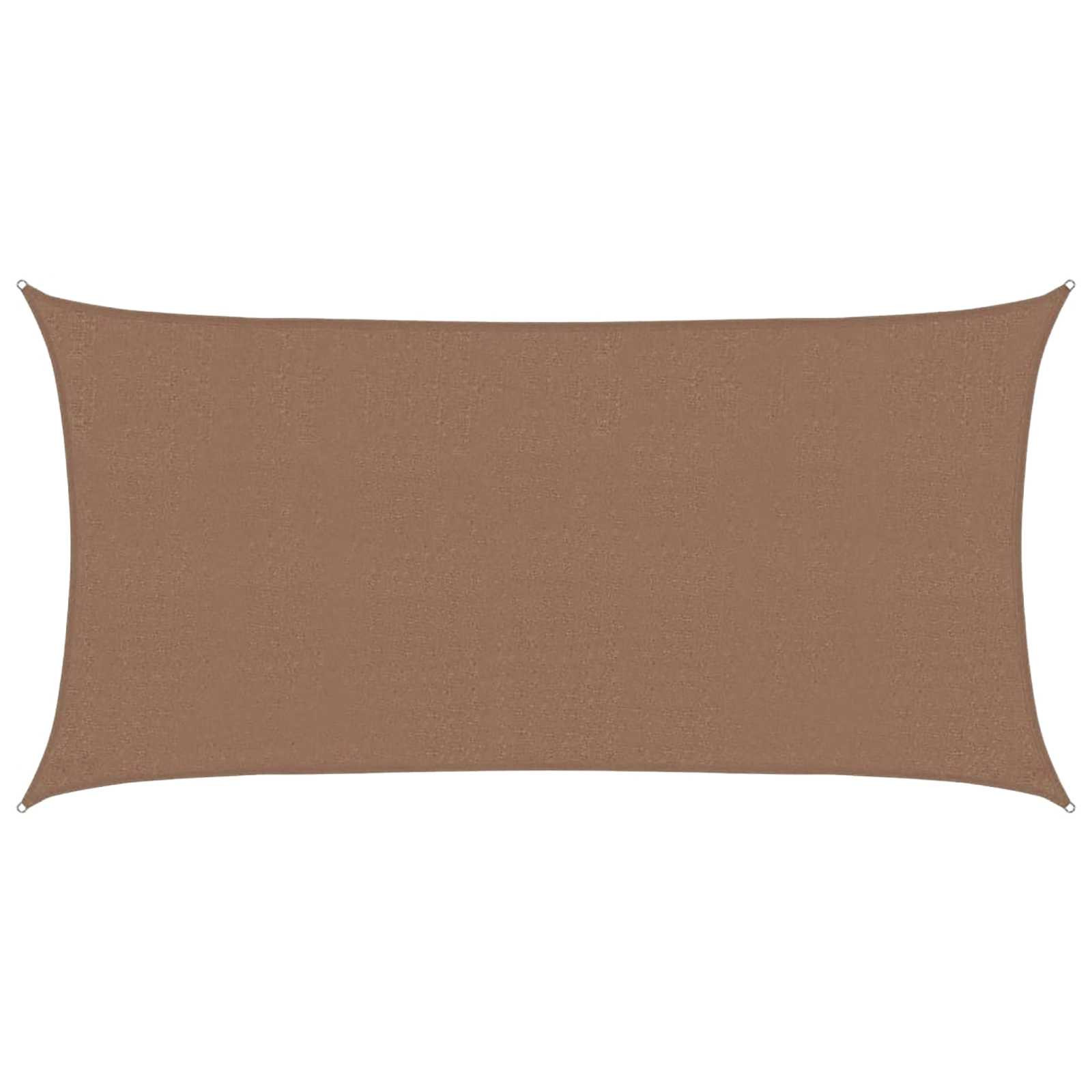 vidaXL Sonnensegel Taupe 2,5 x 6 m HDPE