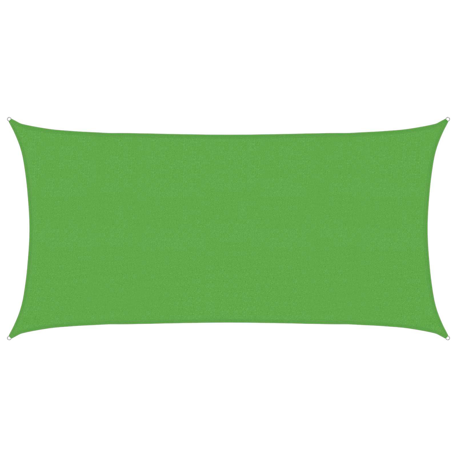 vidaXL Sonnensegel Hellgrün 2,5 x 6 m HDPE
