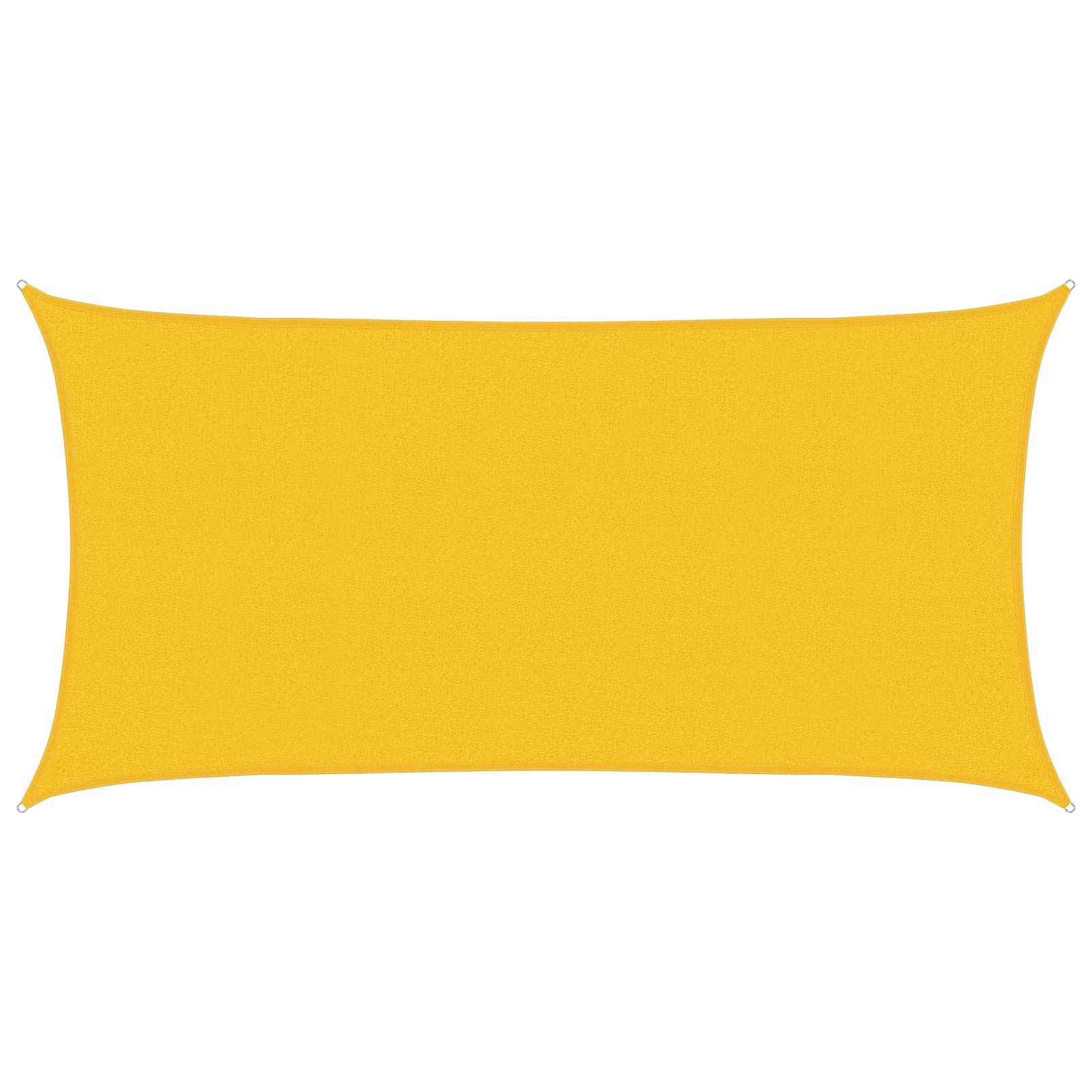 vidaXL Sonnensegel Gelb 2 x 6 m HDPE