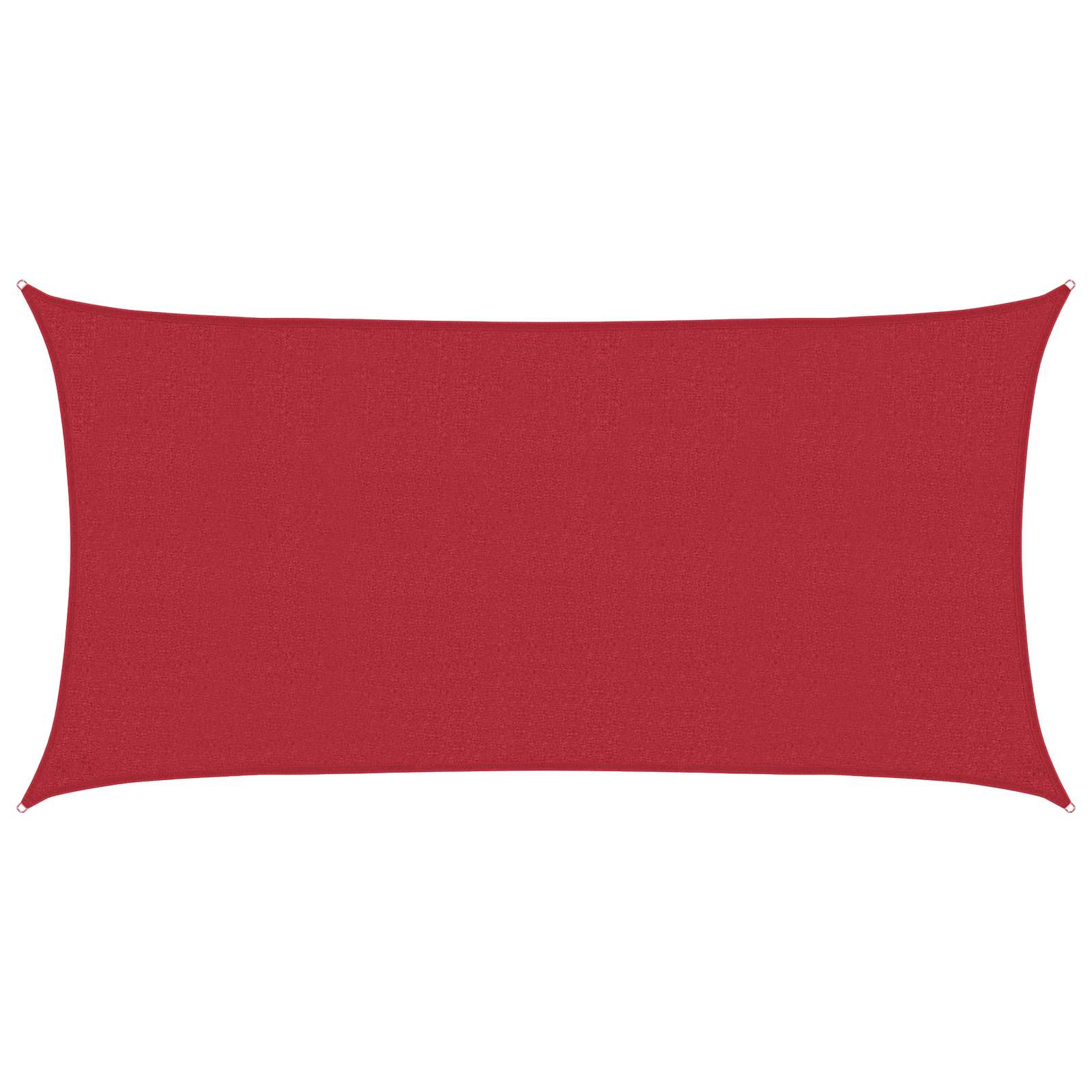 vidaXL Sonnensegel Rot 2,5 x 6 m HDPE