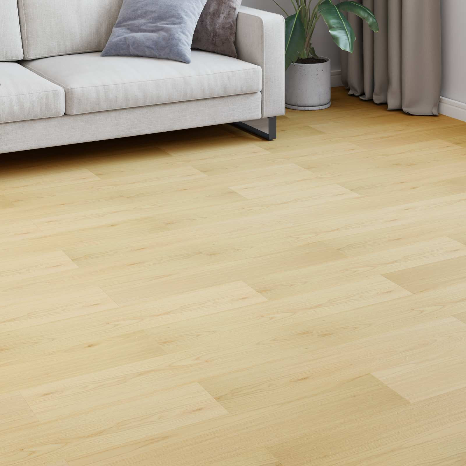 vidaXL Laminatboden 5 pcs Weiches Beige 101 x 20 x 0,8 cm