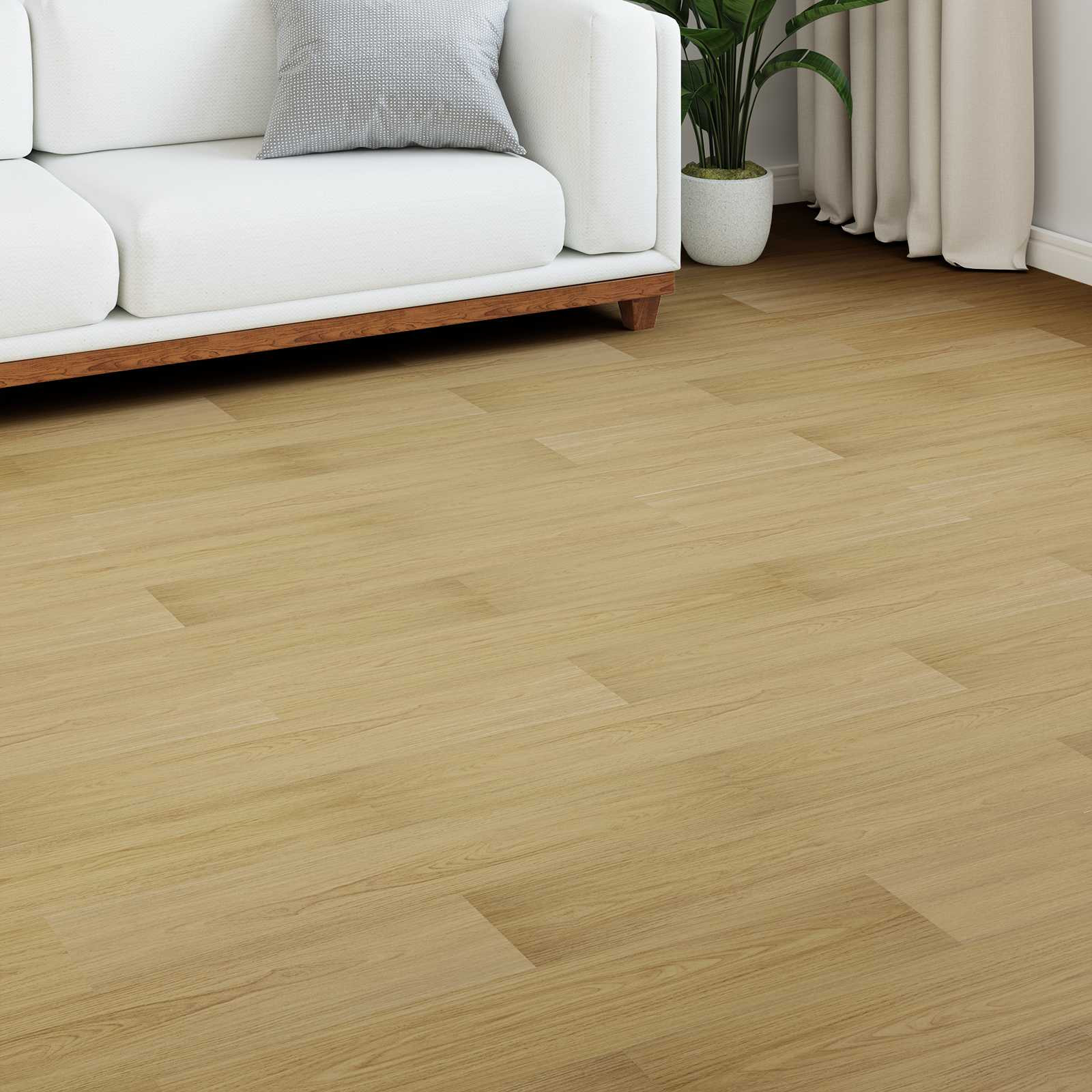 vidaXL Laminatboden 5 pcs Blasses Creme 101 x 20 x 0,8 cm