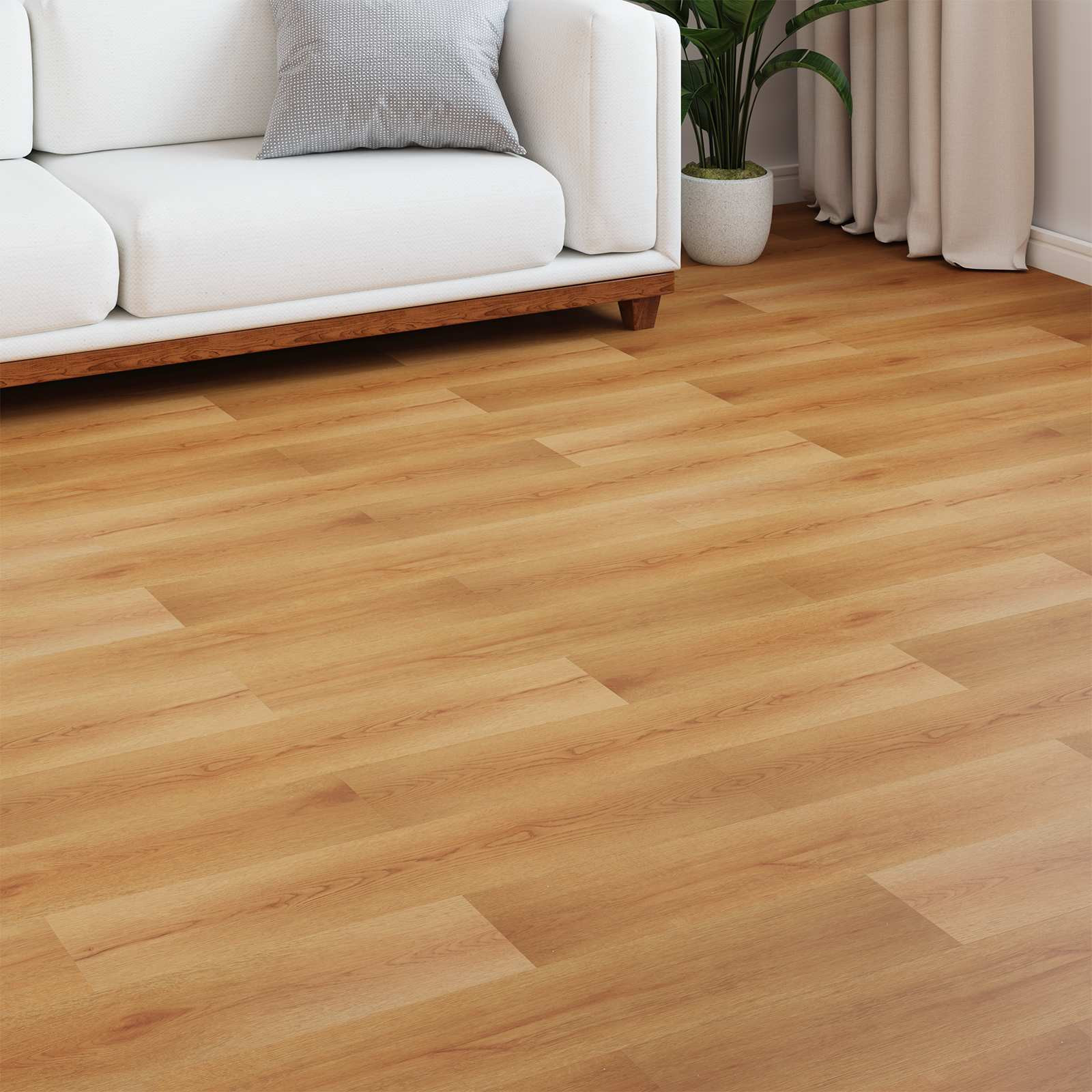 vidaXL Laminatboden 15 pcs Hellbeige 101 x 20 x 0,8 cm Holzwerkstoff