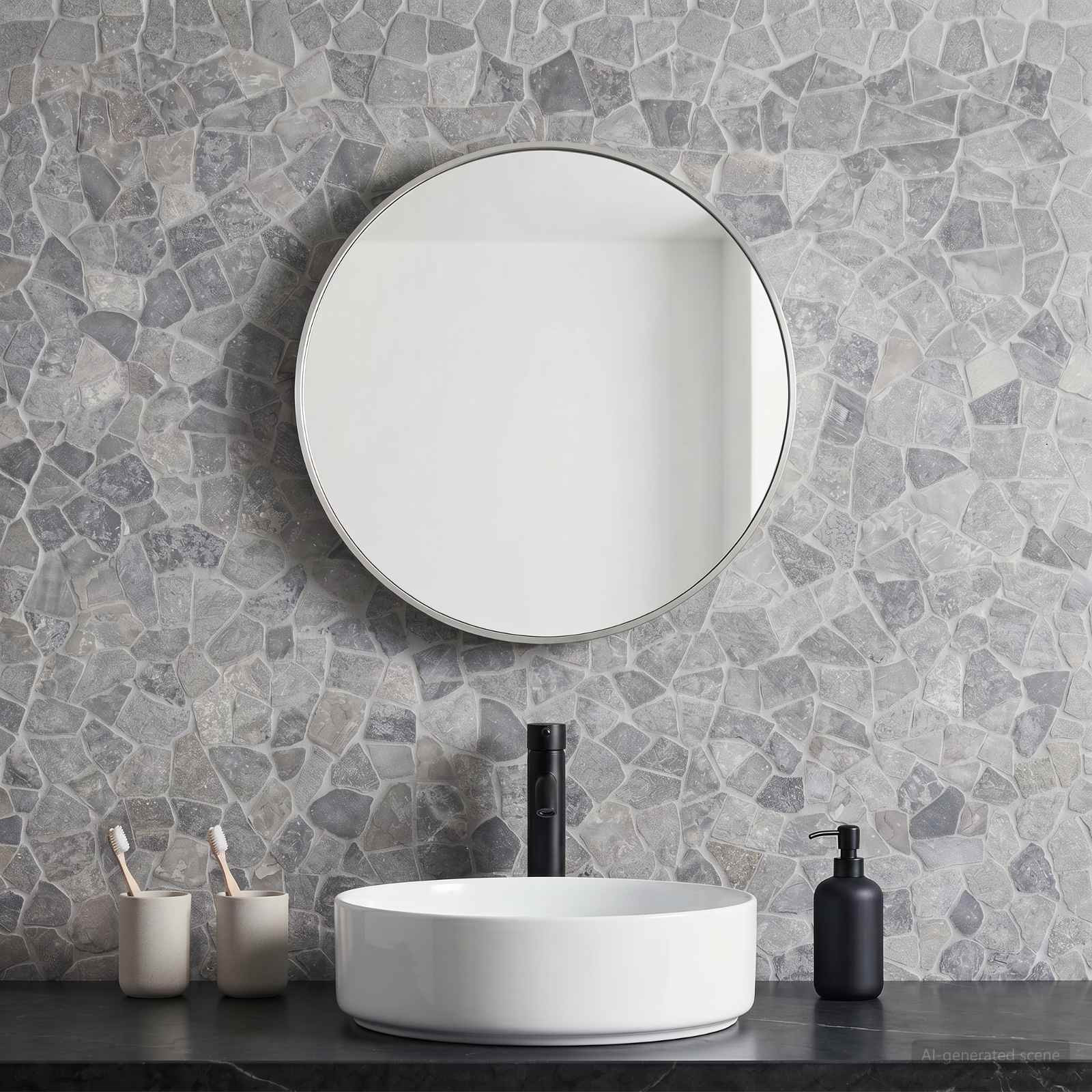 vidaXL Mosaikfliesen Hellgrau 30 x 30 cm Marmor