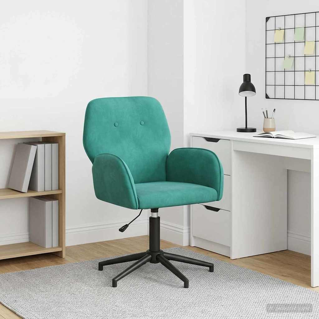 vidaXL Drehstuhl 54 x 55 x 90 cm Türkis Samt