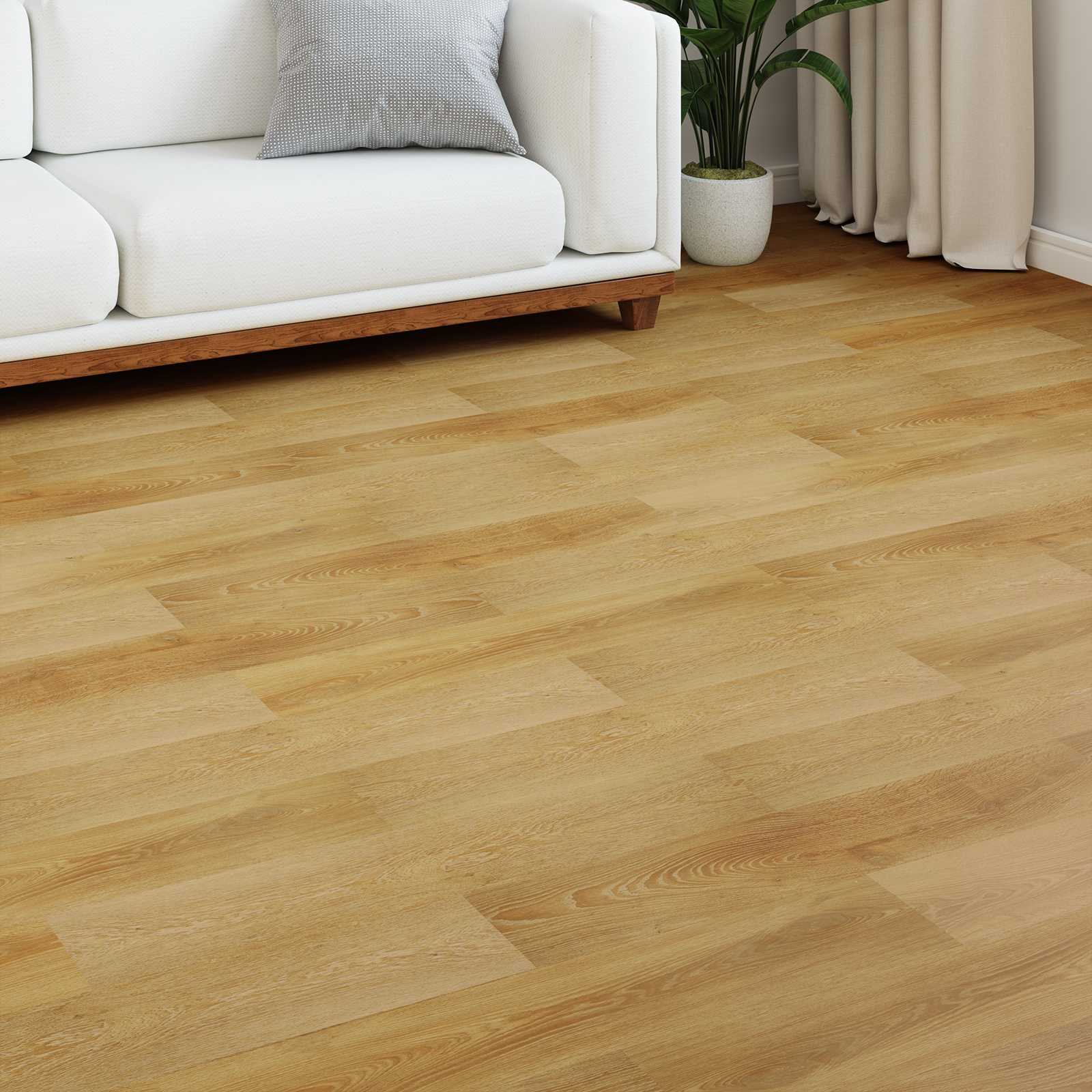 vidaXL Laminatboden 15 pcs Goldbraun 101 x 20 x 0,8 cm Holzwerkstoff