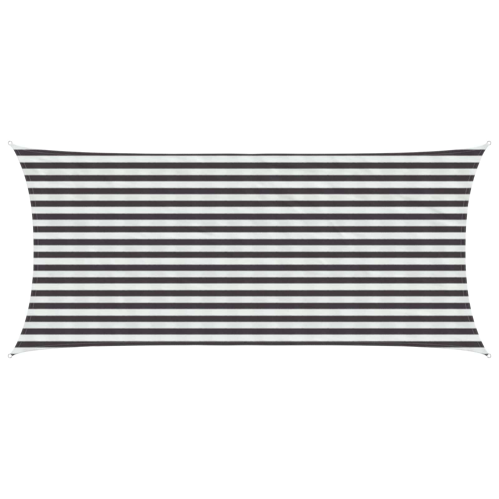 vidaXL Sonnensegel Anthrazit und Weiß 2 x 4,5 m HDPE