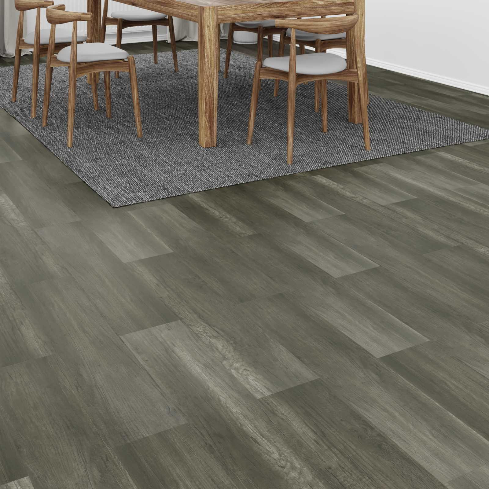 vidaXL Laminatboden 15 pcs Gealtertes Grau 101 x 20 x 0,8 cm